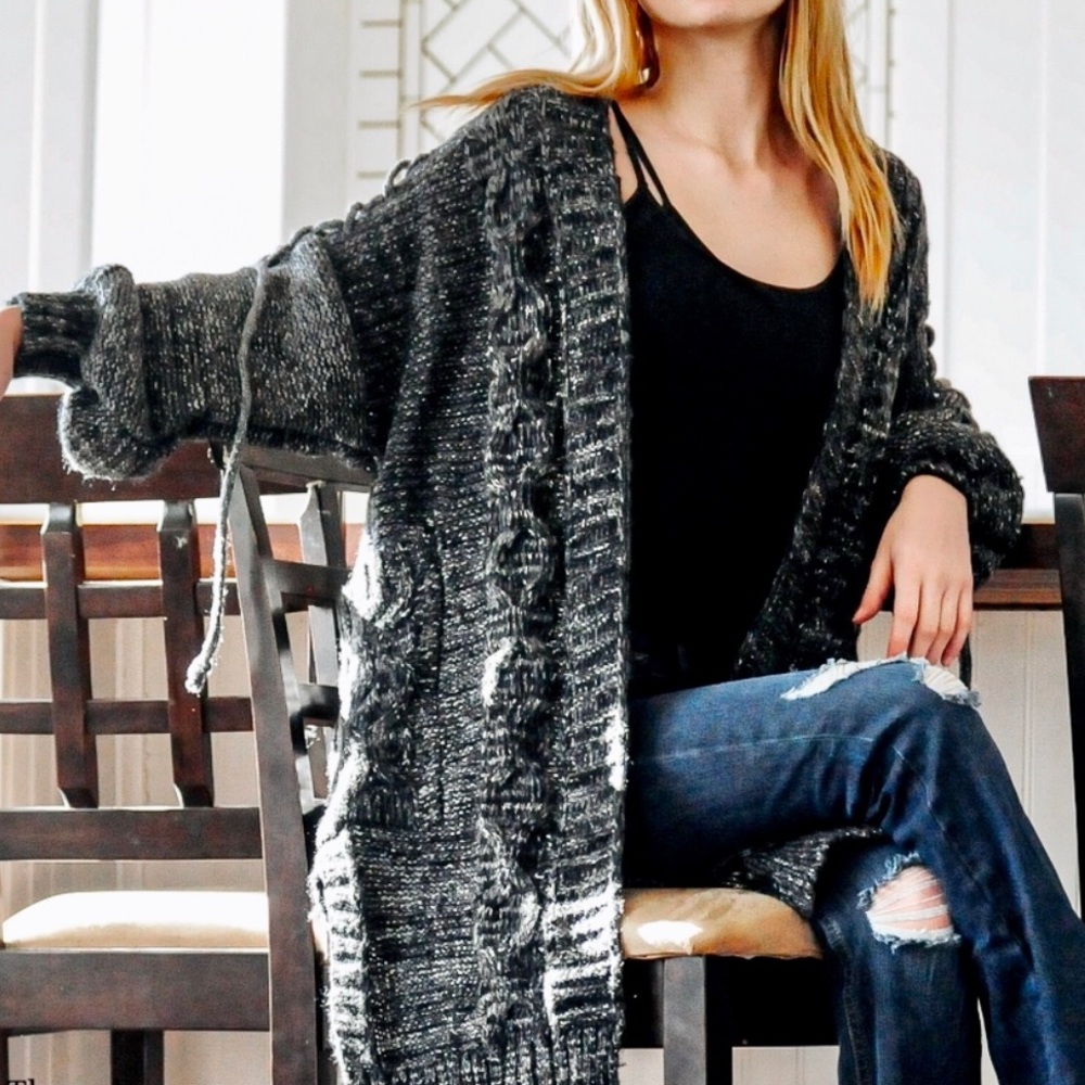 🔴Cable Knit Cardigan - Picture 5 of 8